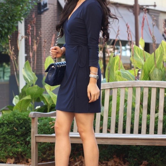 Leith Dresses & Skirts - Navy Leith Wrap Dress